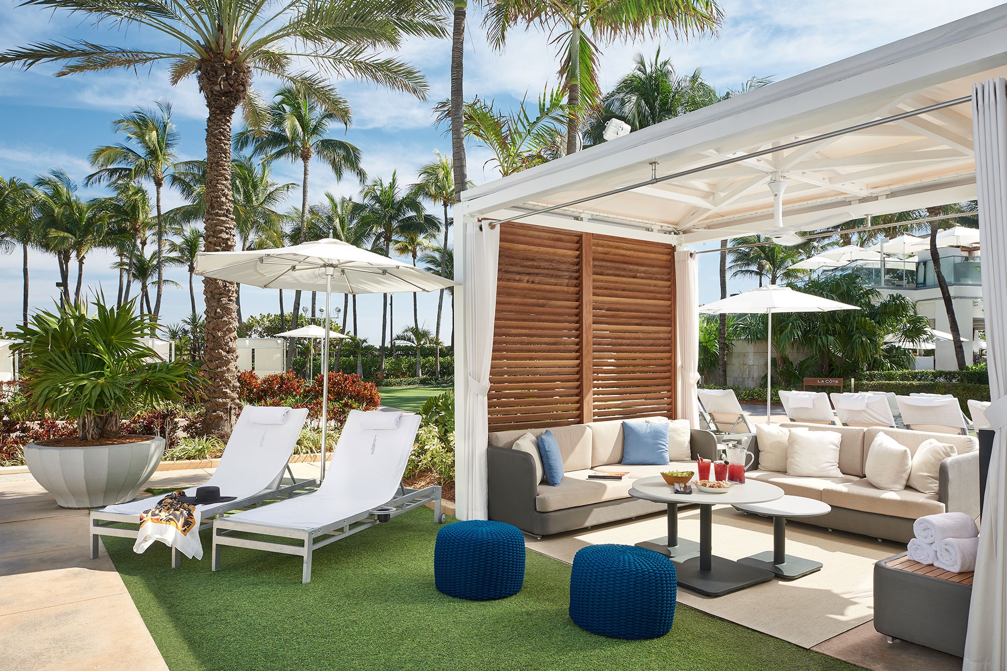The supreme cabana at the Fontainebleau Miami Beach.